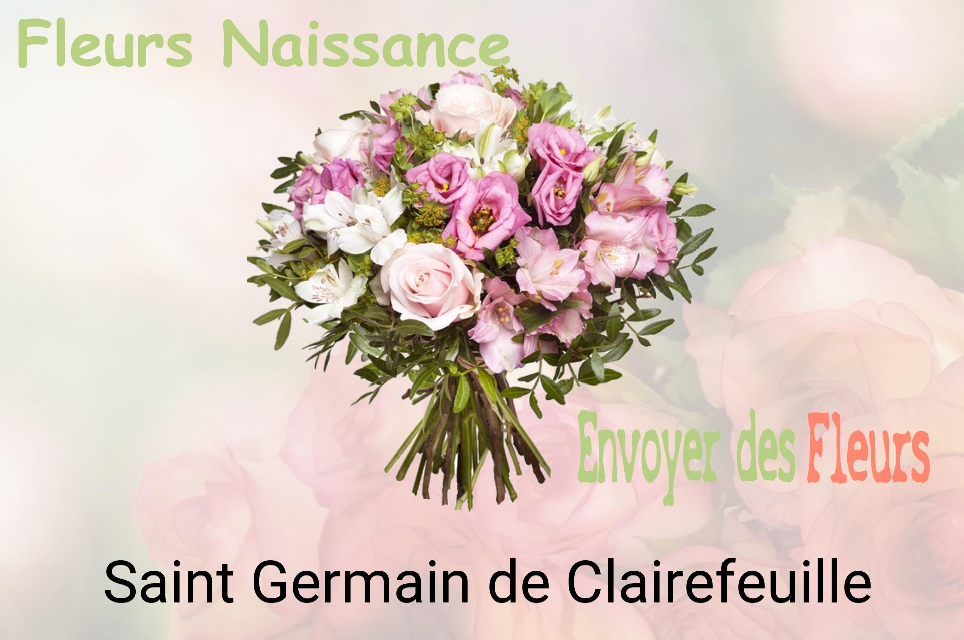 Bouquet de fleurs de naissance livré à Saint-Germain-de-Clairefeuille